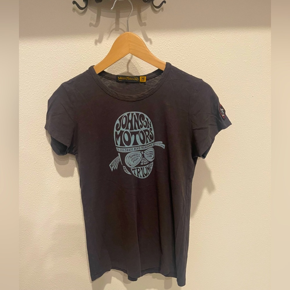 Vintage Lucky Brand Johnson Motors T-Shirt Purchased at Lucky Brand Store-2006